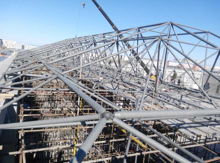 孟州商贸城屋顶网架工程